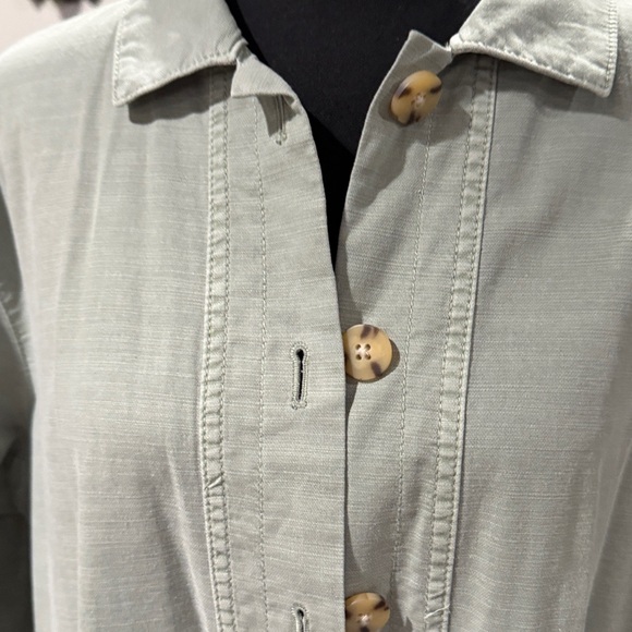 J. Jill light green button front utility jacket NWT
size Large - Picture 2 of 7